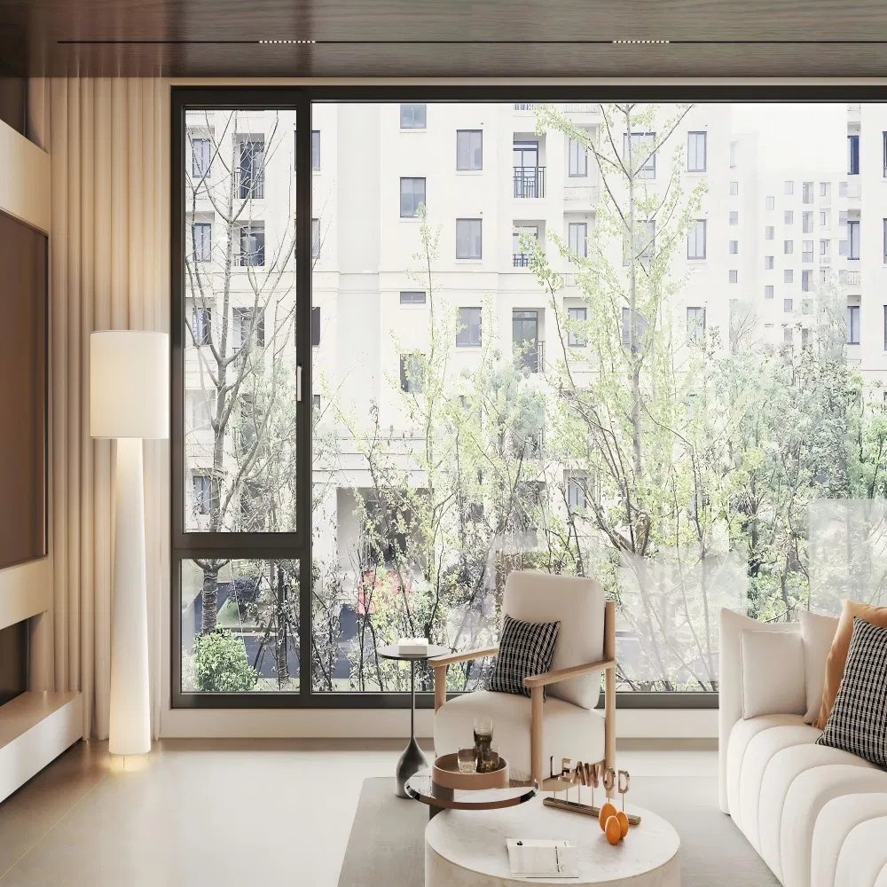 China Factory Aluminum Aluminium Swing Tilt Turn Window with Double Glazed Soundproof Glass for Home Apartment School Hotel