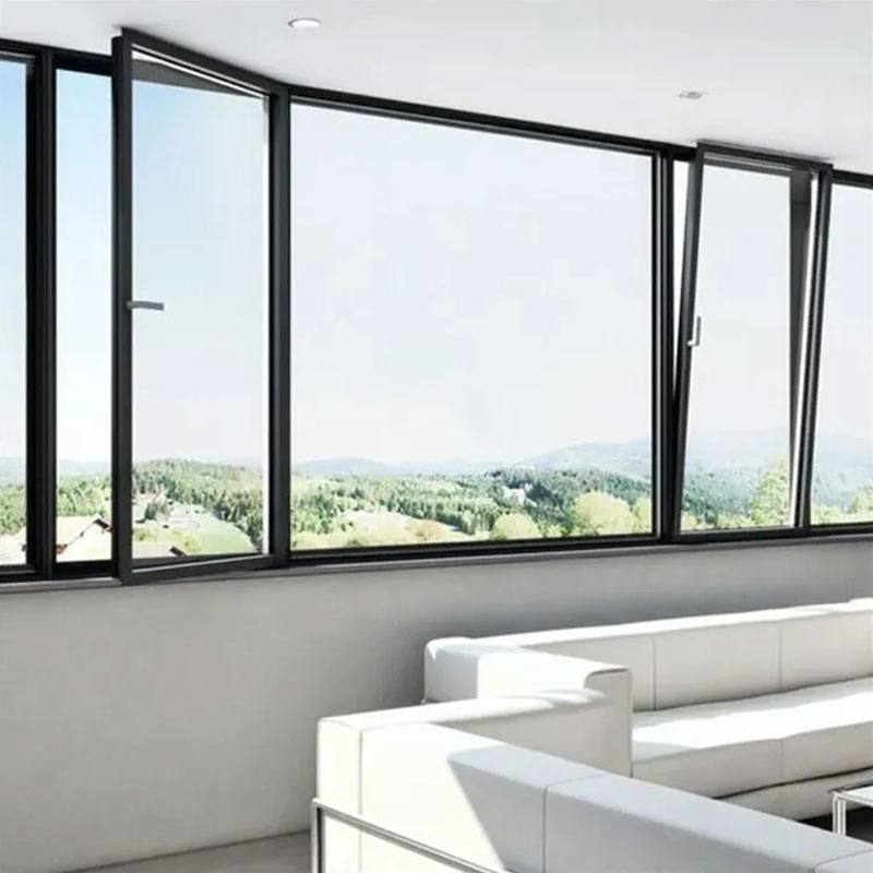 High Performance Practical Aluminium Tilt and Turn Window for Home