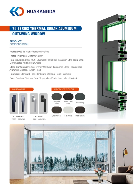 Aluminum Awning Window Spec 1
