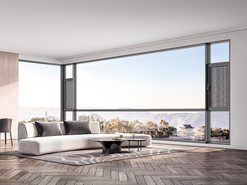 Manufacture Impact Double Glazed Windows and Doors Price Residential Aluminum Casement Window French Window with Fly Screen