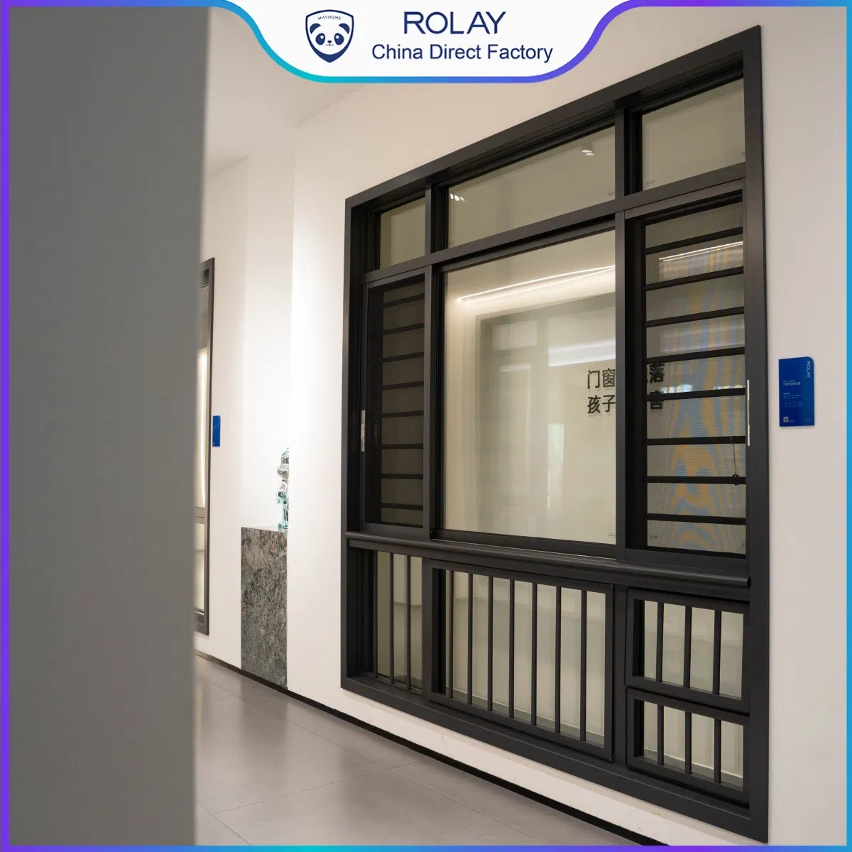 High Strength Anti-Corrosion Long Lifespan Powder Coated Modern Frame Aluminium Window