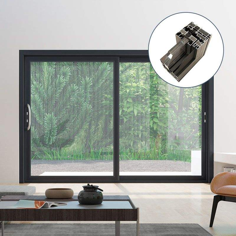 Factory Price Residential Aluminum Frame Horizontal Glass Sliding Fire Window