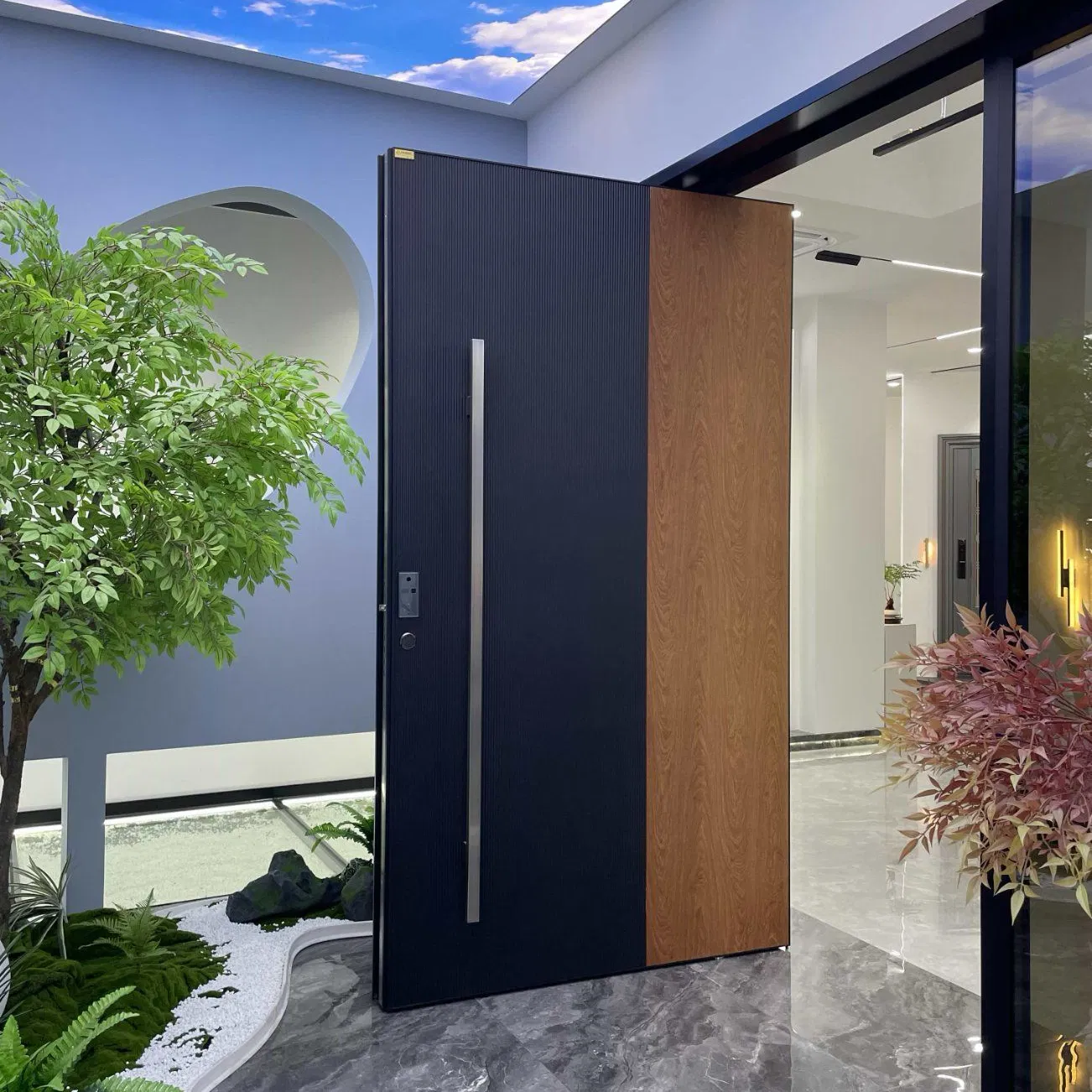 Luxury Custom Aluminum Pivot Door 4