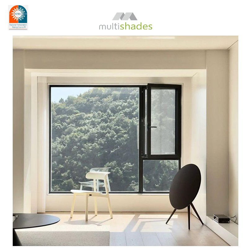 Inward Opening Casement Window Narrow Frame Space Saving Design Aluminum Window High Stability Aluminium Window Residential Area