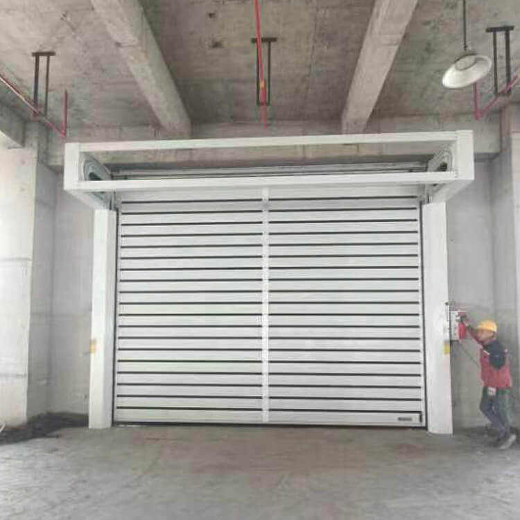 Low Maintenance Industrial Spiral Hard High Speed Door for Parking Garages