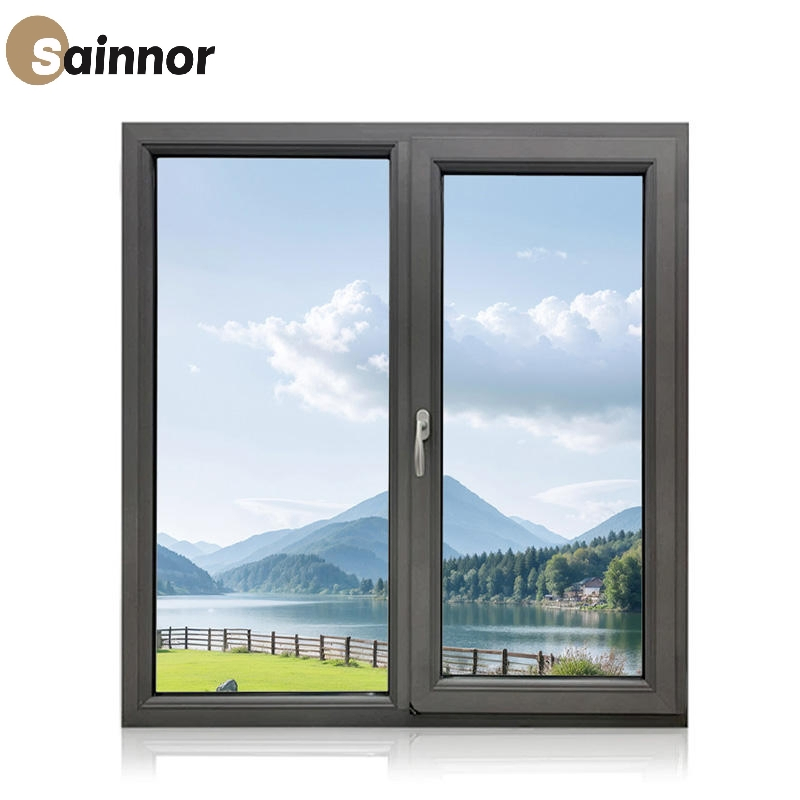 Soundproof Insulated Aluminum Window with Weather-Resistant Powder Coated Surface