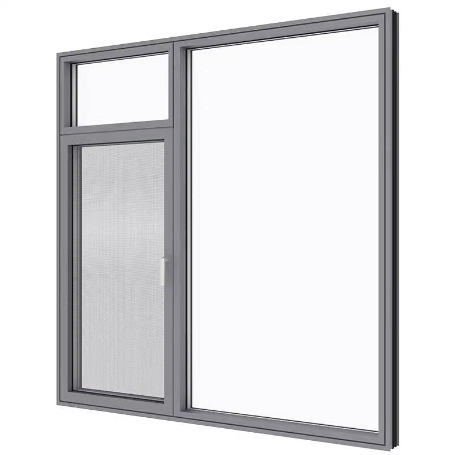Custom Double Inward Opening Sound Insulation Floor-to-Ceiling Balcony Enclosure Aluminum Alloy Casement Window