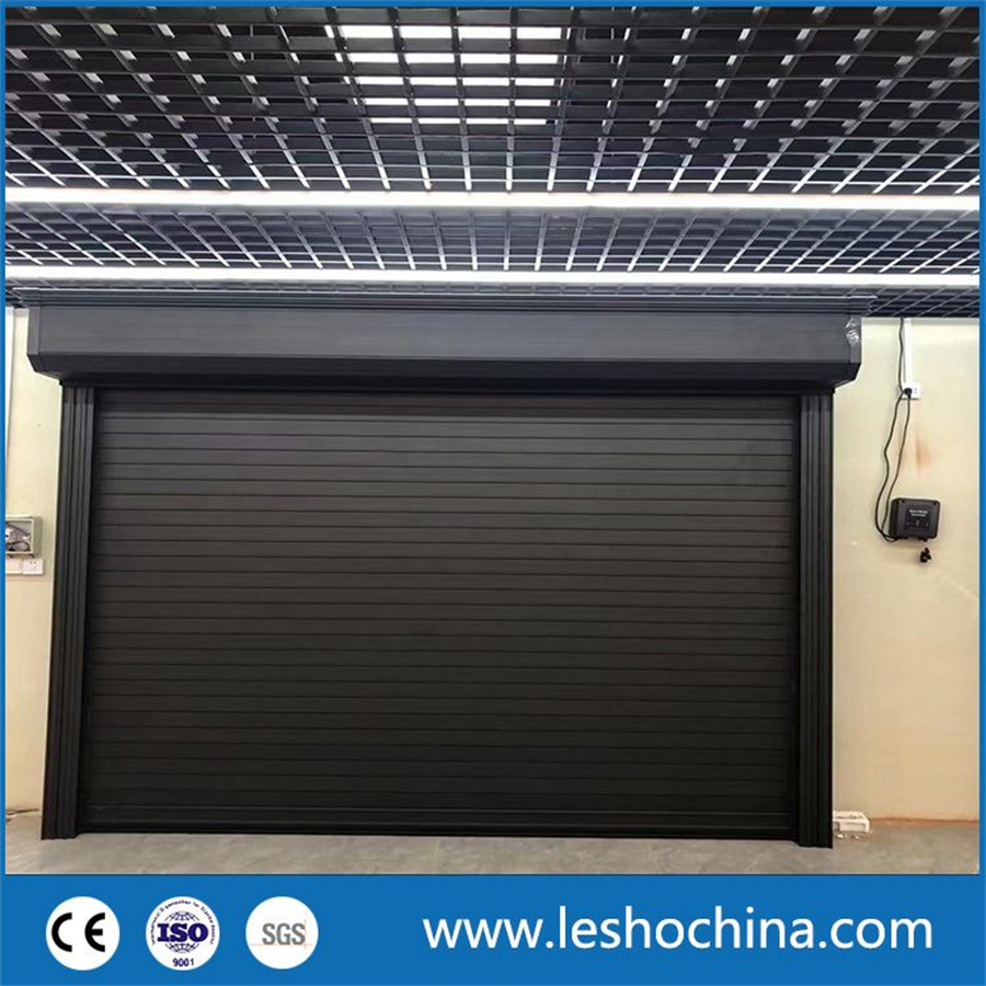 High Quality Aluminum Alloy Roller Shutter Industrial Automatic Rolling Electric Roll up Door Security Shutter Door for Garage Shop Warehouse Commercial Use