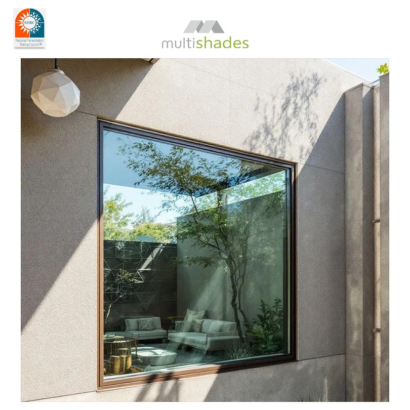 Fixed Window French Style Luxury Appearance Aluminum Window Smooth Operation Aluminium Window High End Villa