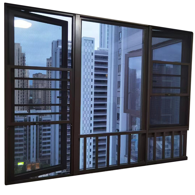 Premium Thermal Insulated Aluminum Windows with Surface Protection