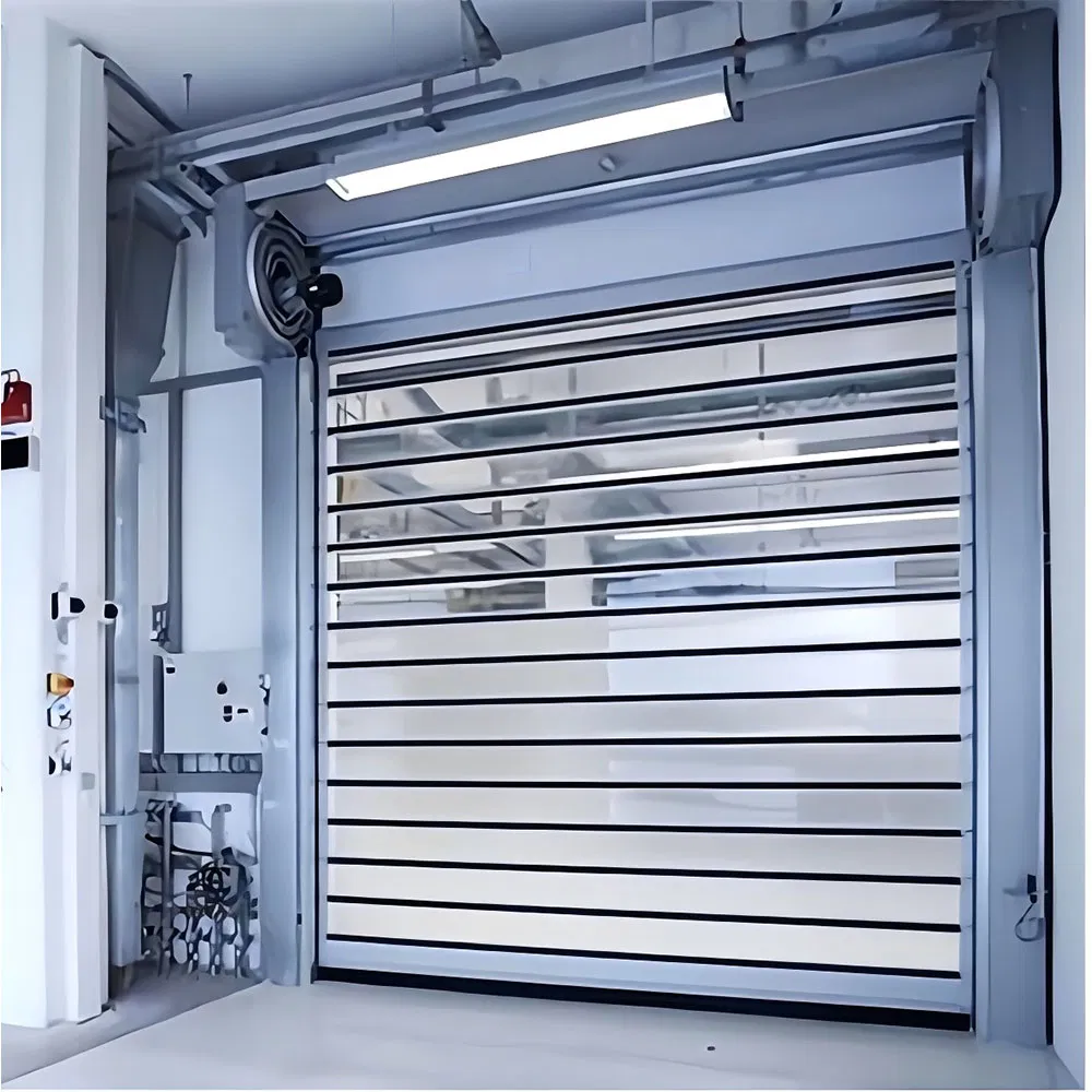 Commercial Thermal Insulated Burglar Proof Quick Performance Aluminum Spiral High Speed Garage Door