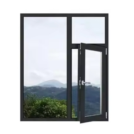 Soundproof Double Glazing Aluminum Casement Glass Window for Home with High Security Performance
