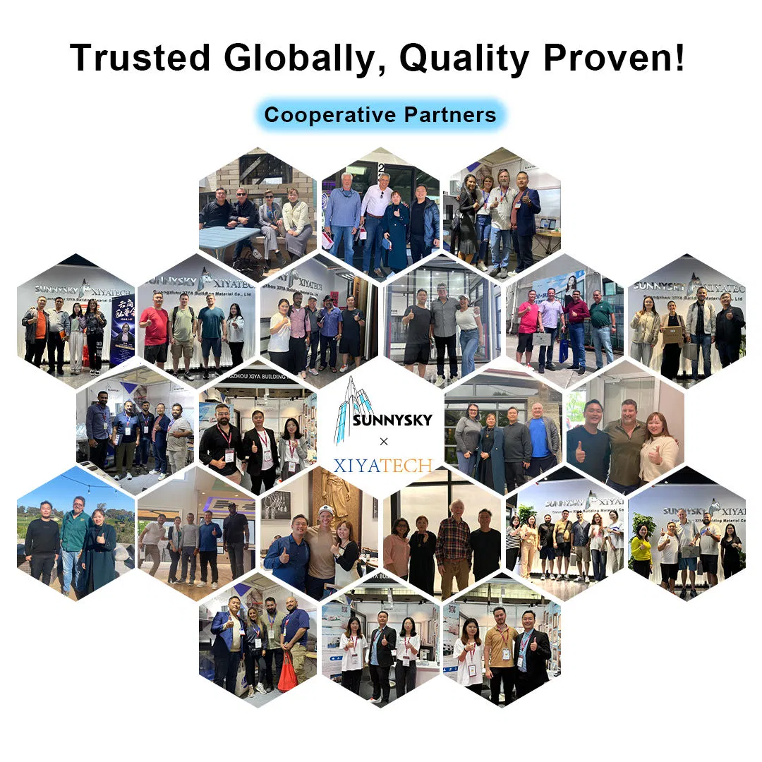 Thermal Break Big View Floor to Ceiling Window Aluminum Fixed Glass Window