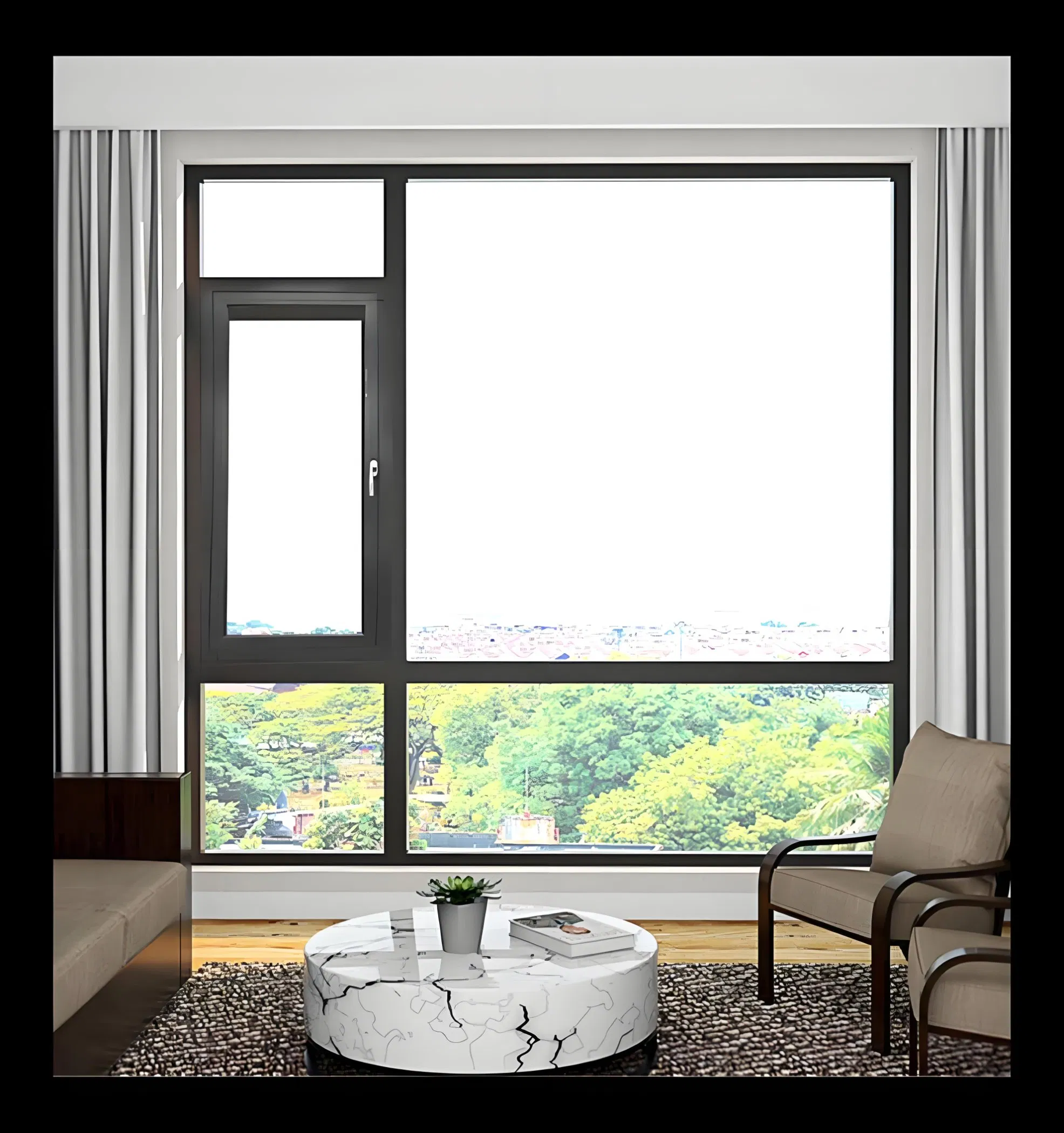 20+ Years Manufacturer Customized Anti-Corrosion Aluminum Casement Windows with 36 Months Warranty and After-Sale Services for Home/Hotel/Apartment