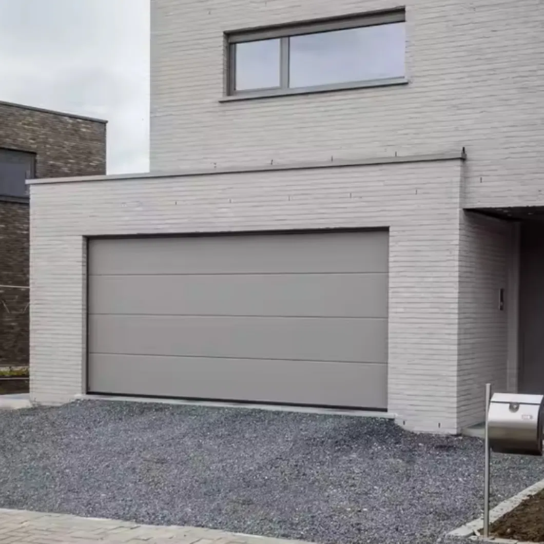 Durable Low Maintenance Aluminum Automatic Sectional Overhead Garage Door for Modern Single Family Houses