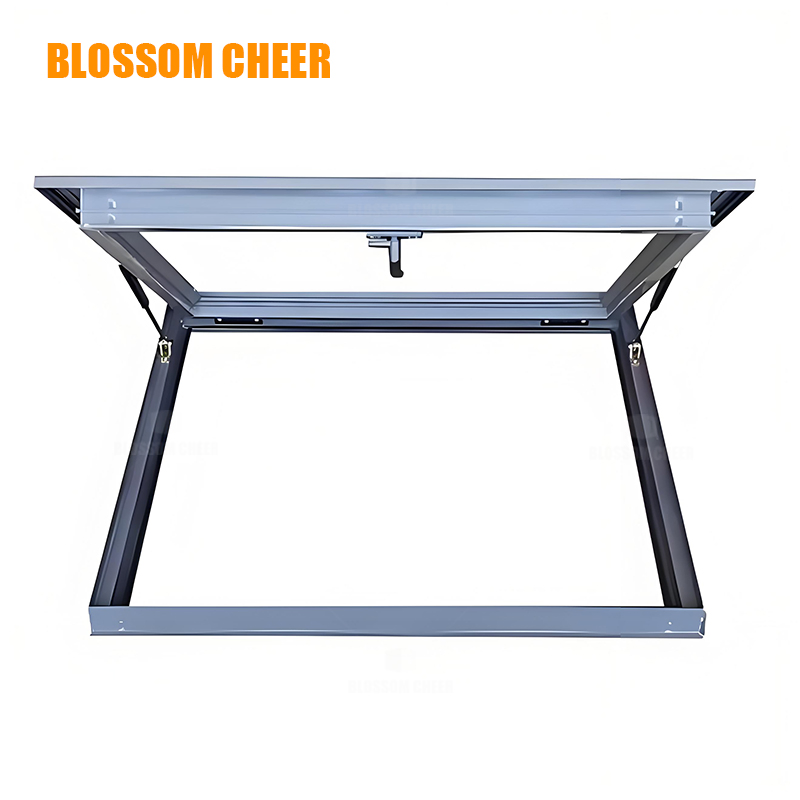 Durable Industrial Glass Windows with Aluminum Frame Design