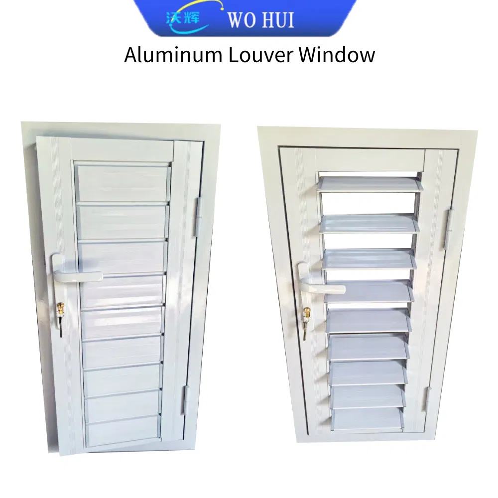 Heavy Duty Industrial Aluminum Louver Vent Window for Factory Machine Room Air Conditioning