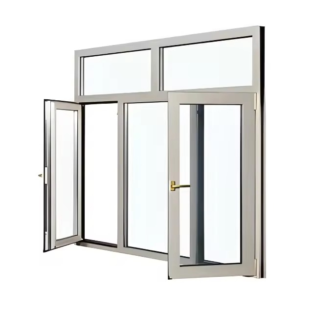 Premium Thermal Break Aluminum Casement Window with Weather-Resistant Coated Alloy Frame