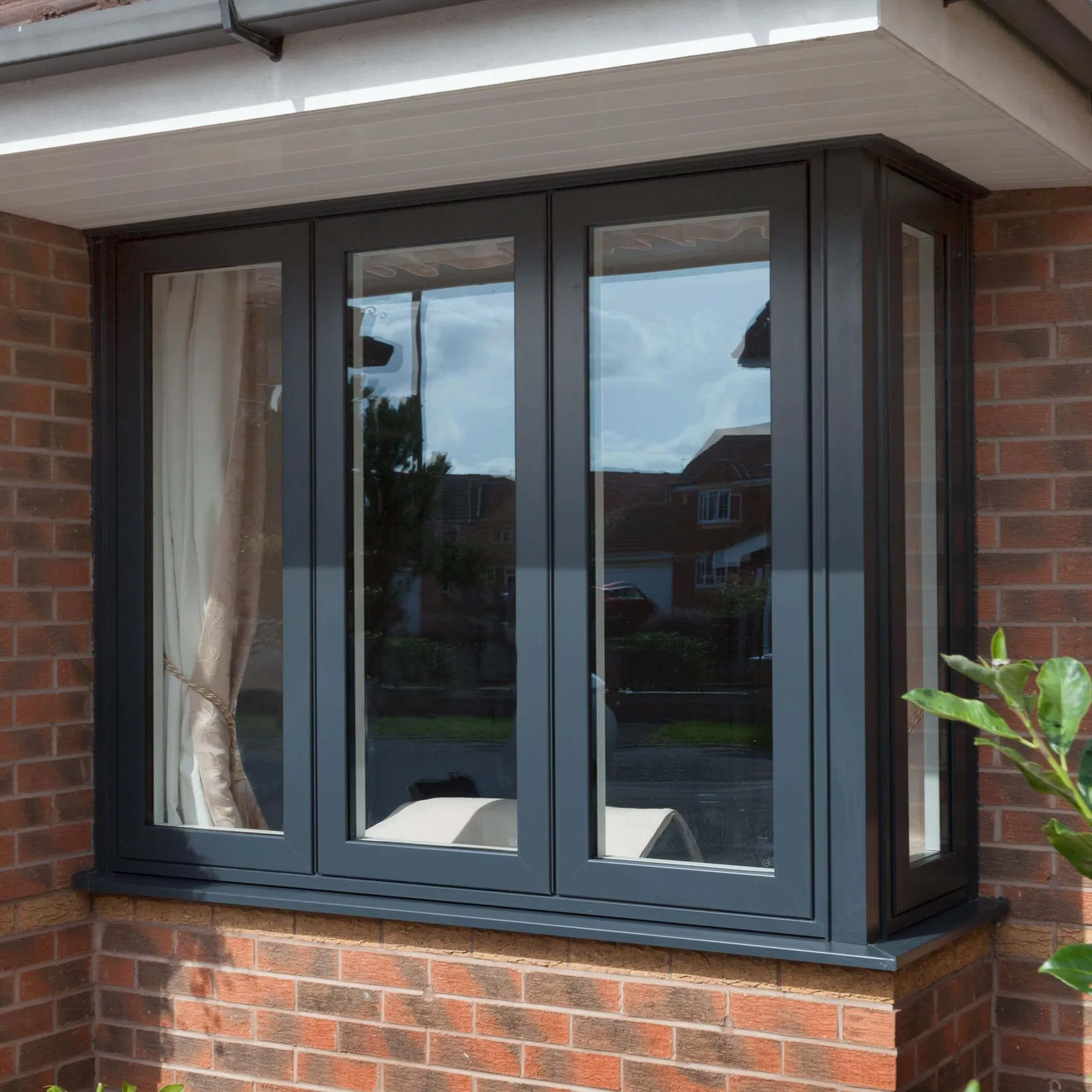 Hot-Selling Thermal Break Aluminum or Metal Glass Sliding Windows with Double Pane for Residential and Office