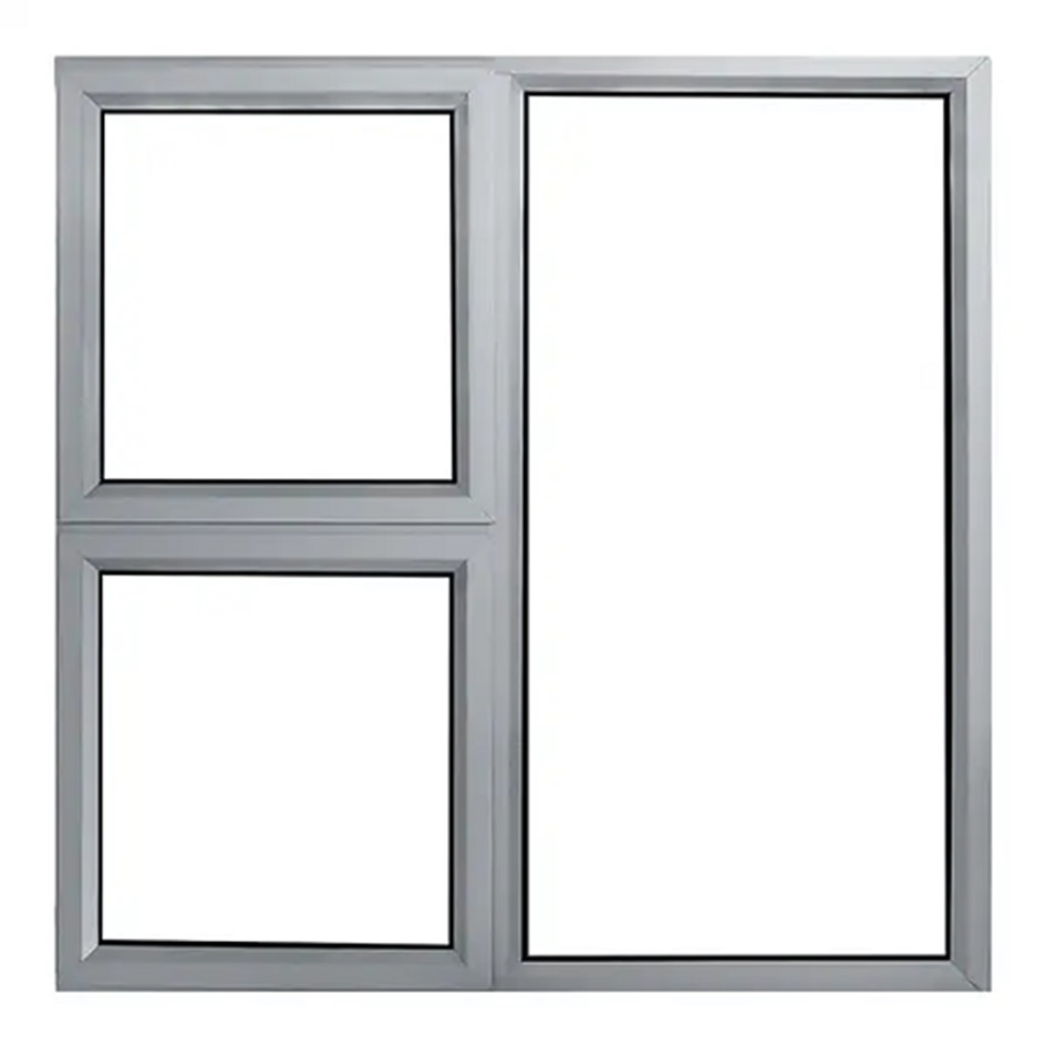 Powder White Metal Aluminum Sliding UPVC Sash Stalinite Modern Window