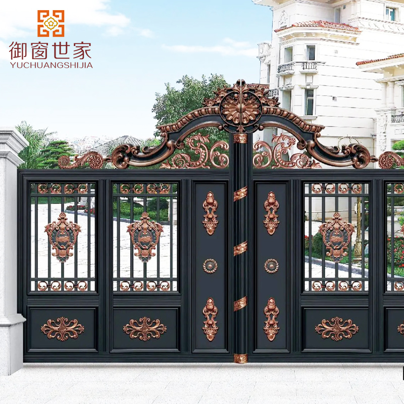 Cheap Price Low Maintenance Steel Fence Iron Aluminum Metal Door