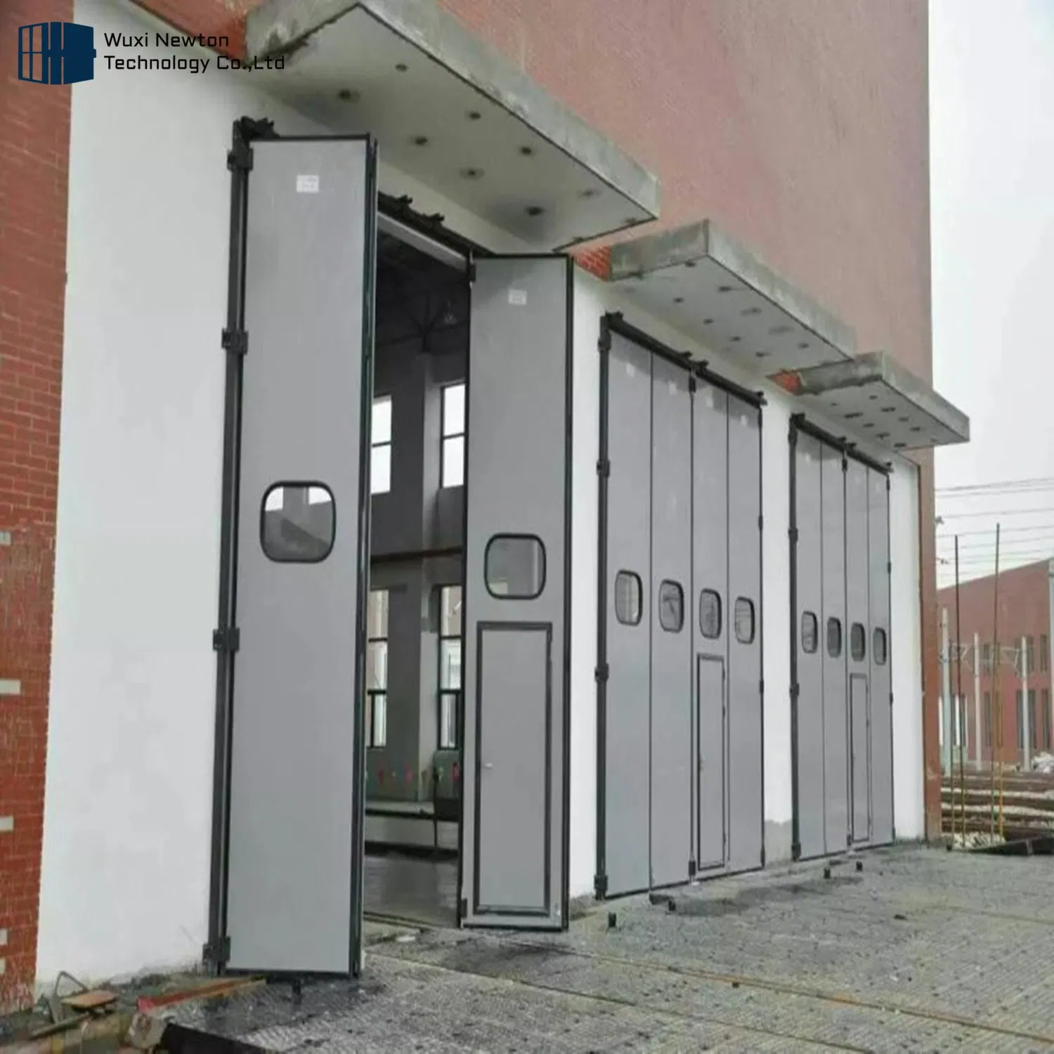 Factory Wholesale Low Maintenance Exterior Sliding Sturdy Wiring Supported Subway Folding Door