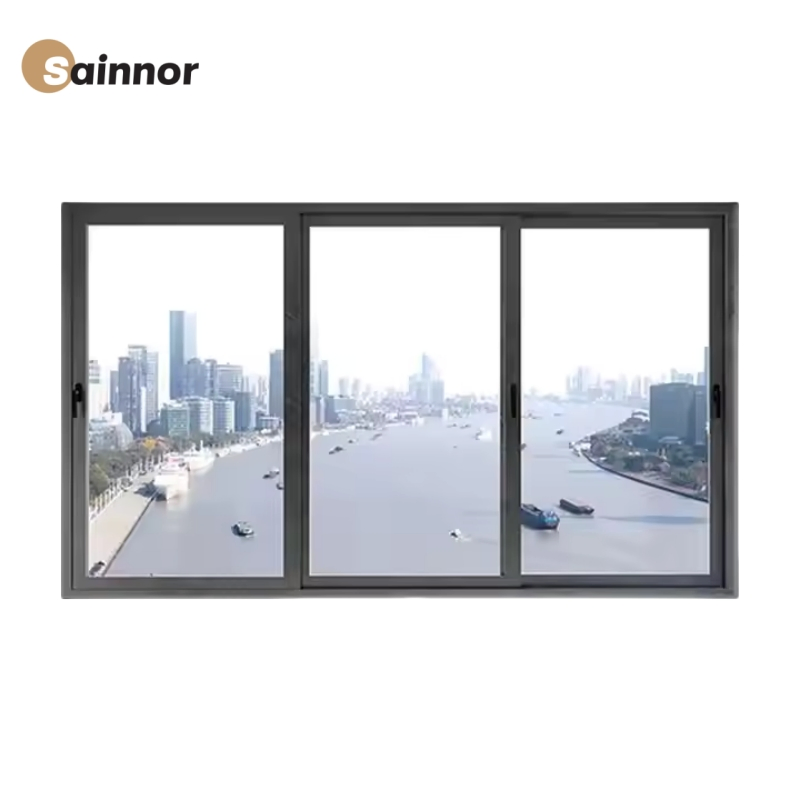 High-Performance Customized Low-E Double Clear Glass Acoustic Insulated Aluminum Window