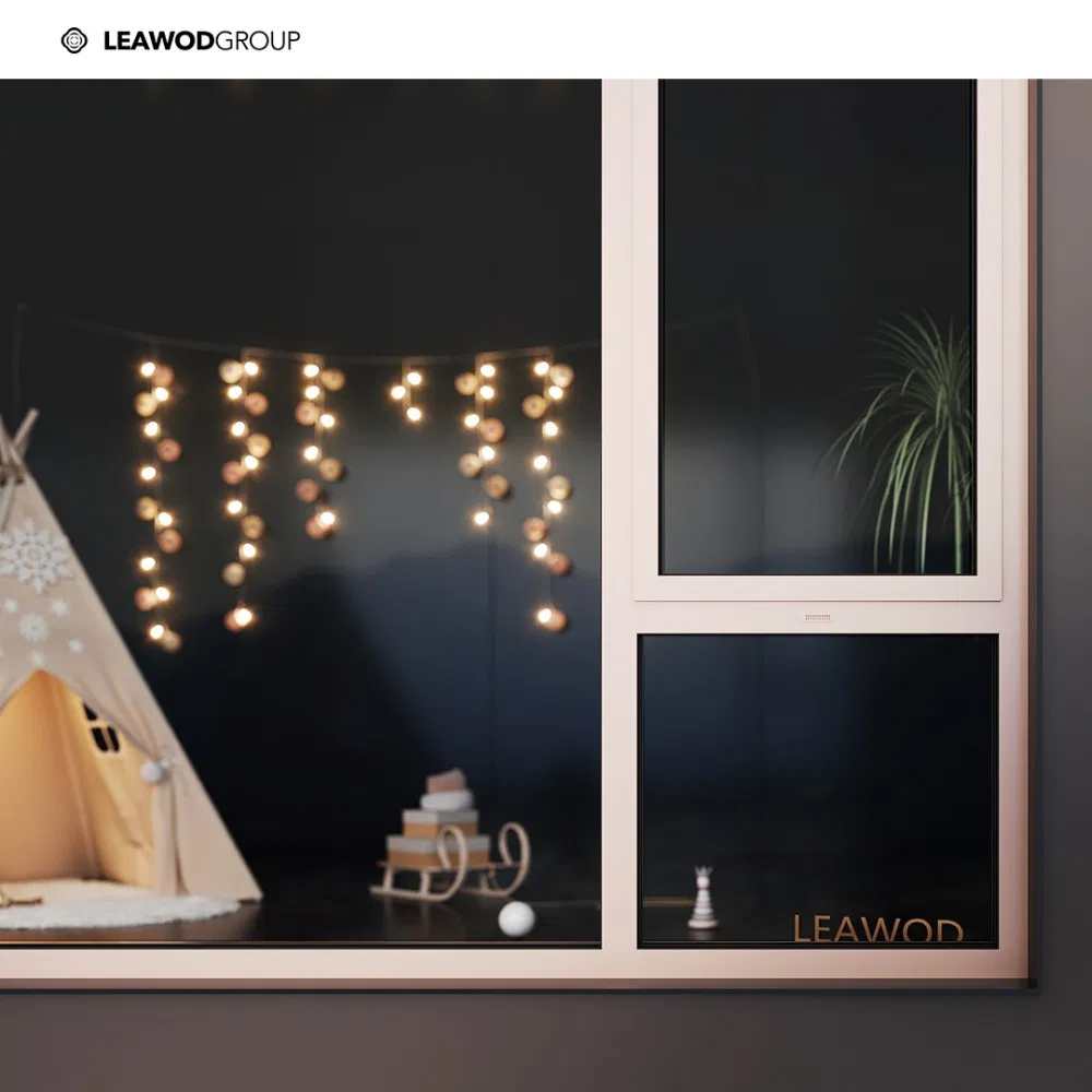 Energy Saving Thermally Broken Aluminum Aluminium Powder Coating Soundproof Heat Insulation Casement Window for Home Hotel Hospital with Flyscreen