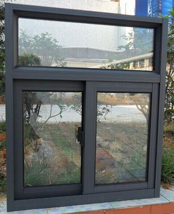 Factory Customized Residential House Aluminium Sliding Glass Window Metal Window with Fly Screen