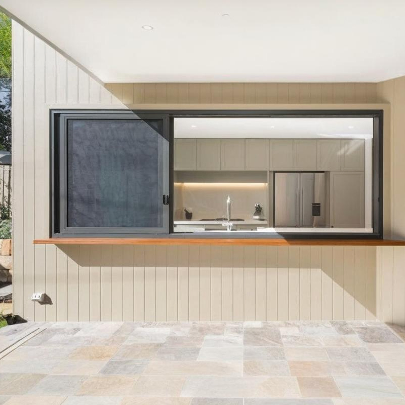 High Performance Aluminum Sliding Window Insect Screen and Lock Energy Efficient Window