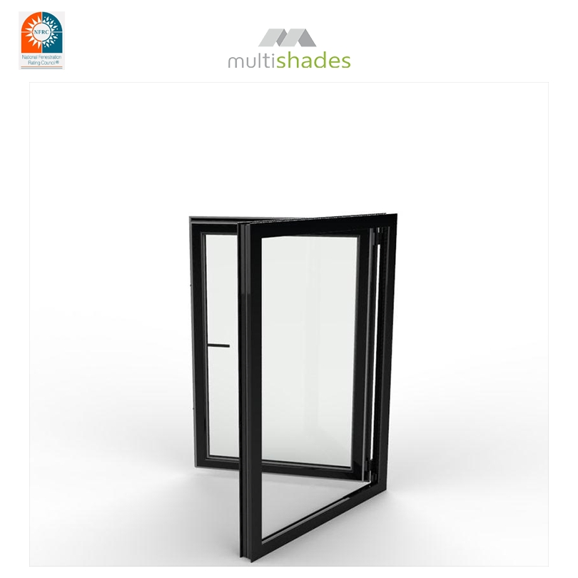 Inward Opening Casement Window Narrow Frame Space Saving Design Aluminum Window High Stability Aluminium Window Residential Area