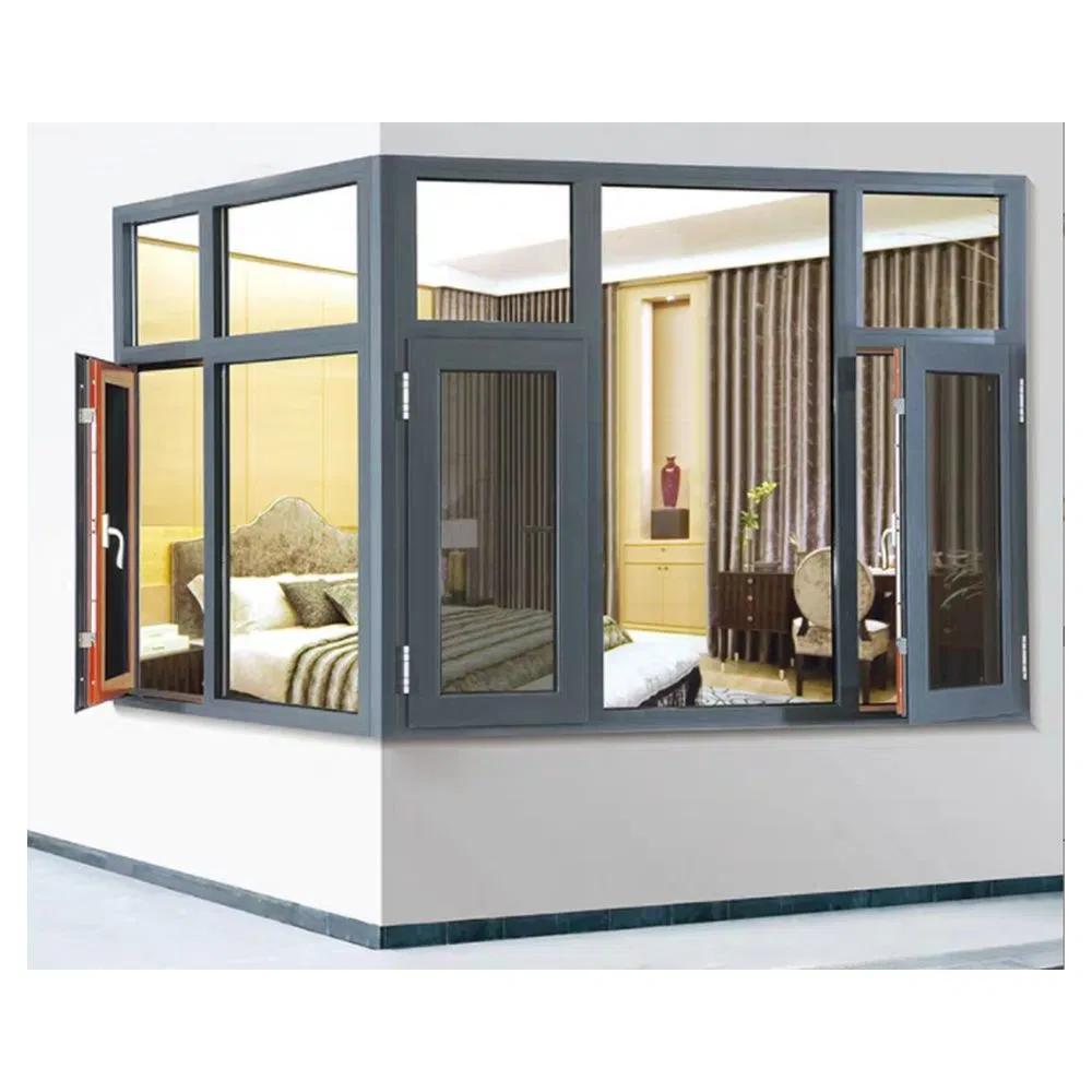 UV Resistant Flexible Sizing Modern Look Aluminum Windows