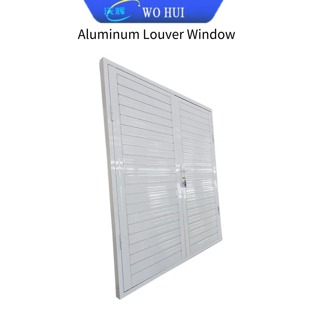 Heavy Duty Industrial Aluminum Louver Vent Window for Factory Machine Room Air Conditioning