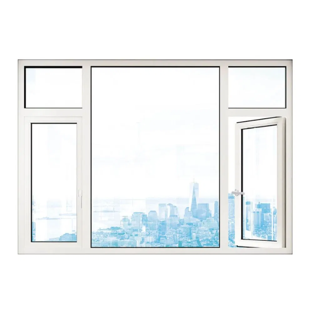 Tempered Glass Stylish Residential Dual-Glazed Aluminum Windows