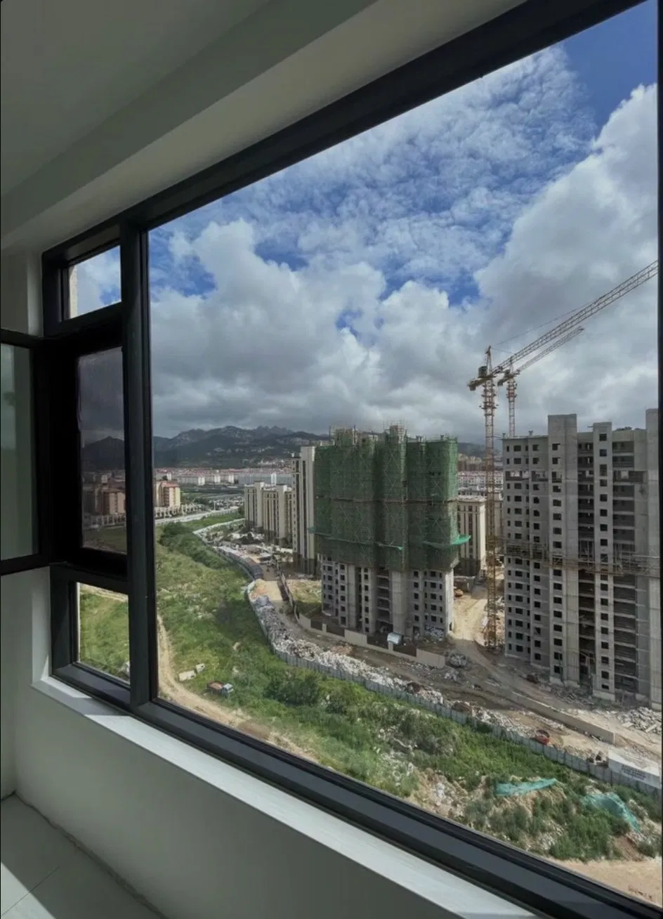 Saipan Coast Design Thermal Insulated Aluminum Balcony Windows Soundproof Glass French Windows