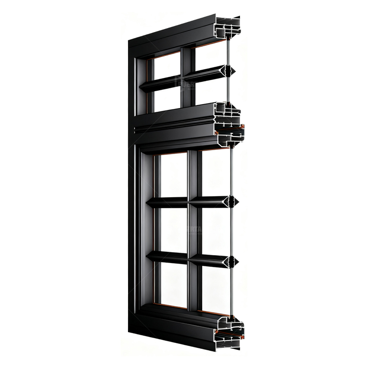 Wholesale Modern European Custom Shape Specialty Radius Arch Windows Aluminum Casement Window