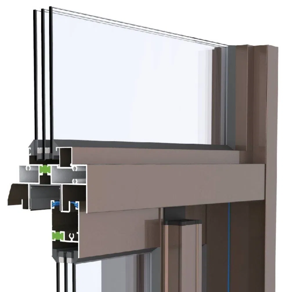 8018 Series Sliding Aluminum Window Wind Resistant
