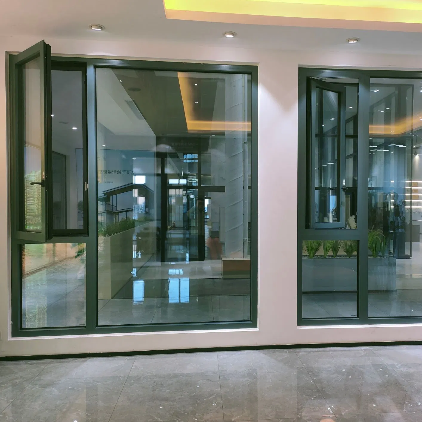 Thermal Break Aluminum Soundproof Double Glazed Insulated Window Aluminium Casement Windows