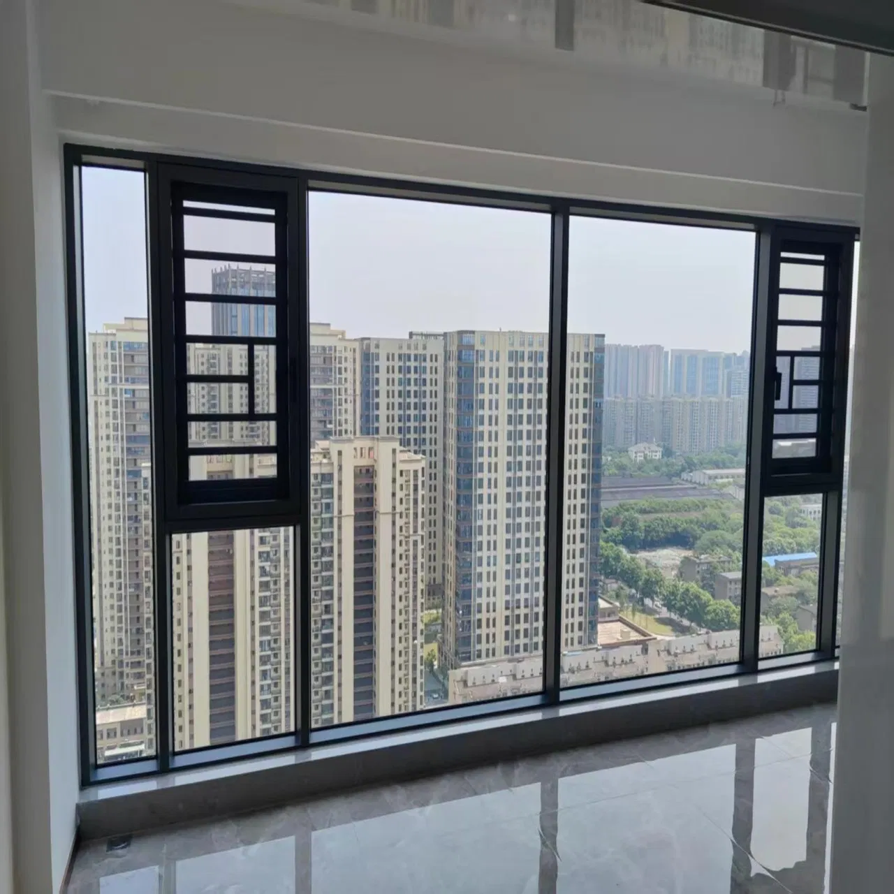 2. UV Protection Rust Resistant Slim Frame Security Aluminum Aluminium Horizontal Open Different Types of Casement Glass Window