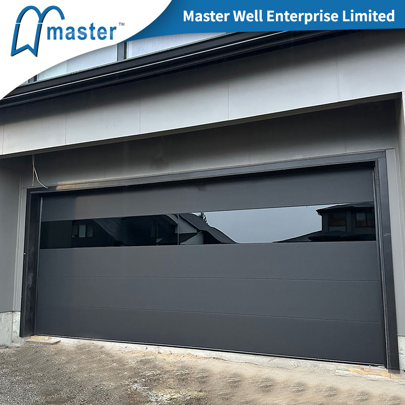 High Quality Commercial Modern Residential Industrial Customized Aluminum Automatic Sectional Overhead Transparent Frosted Full View 16X7 Glass Garage Door