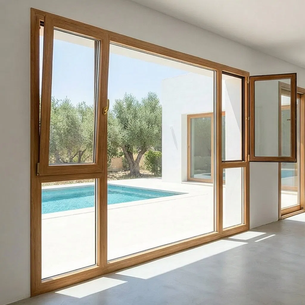 High-Performance Aluminum Clad Wood Tilt &amp; Turn Window, Passivhaus Compliant