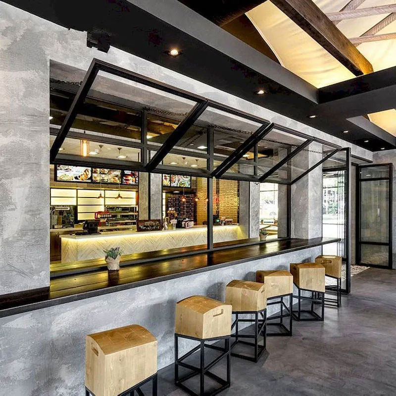 Customized High Quality UV-Resistant Laminated Glass Aluminum Bi-Folding Anti-Theft Glass Window