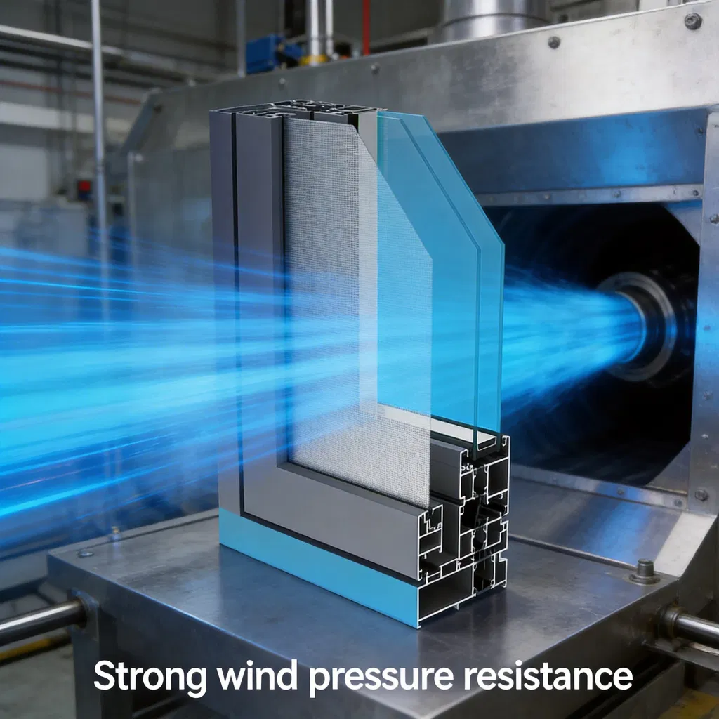 High Quality Soundproof Balcony Windows Broken Bridge Aluminum Windows for House