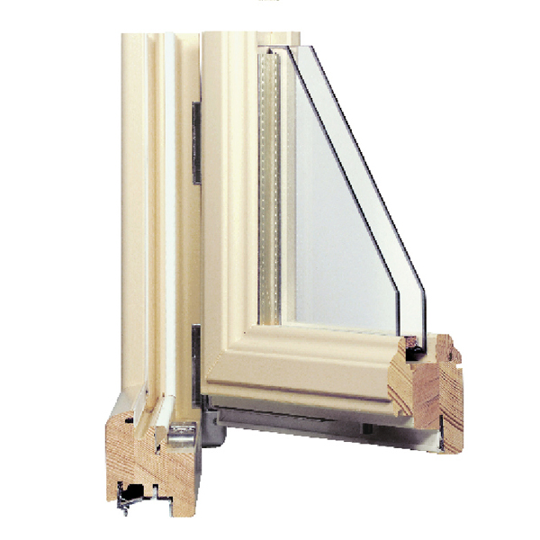 Certified Factory Customized High Performance Aluminum Wood Cladding Passive Window Tilt and Turn