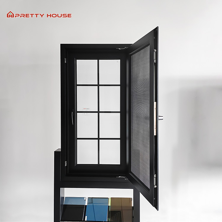 French Style Residential Aluminum Casement Window Double Glazing Thermal Break Insulated Windows