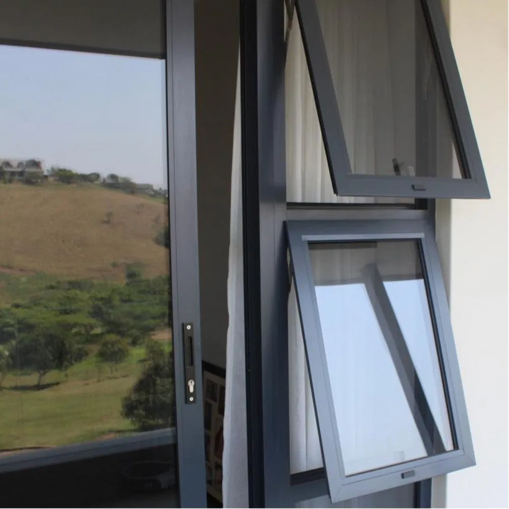 High-Performance Aluminum Top-Hung/Awning Window for Noise-Reduction in Urban Living Areas