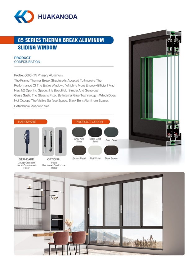Aluminum Sliding Window View 1
