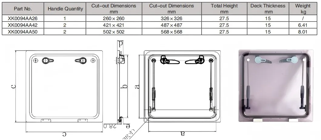 Yacht Skylight Details