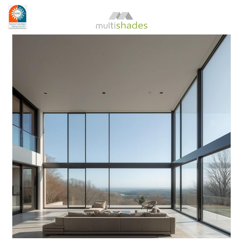 Fixed Window French Style Luxury Appearance Aluminum Window Smooth Operation Aluminium Window High End Villa