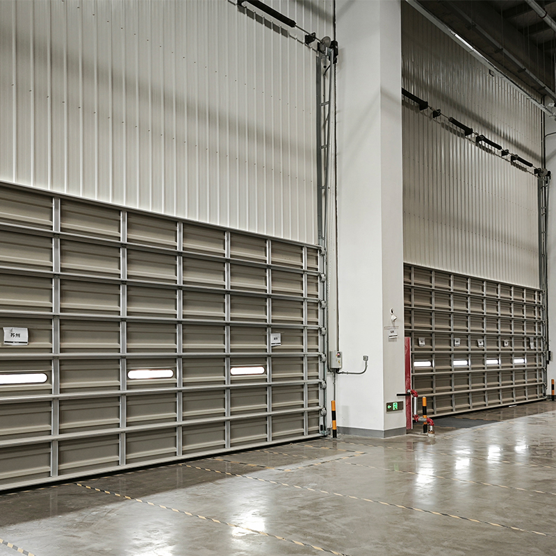 China New Custom Industrial Security Garage Automatic Aluminium Sliding Interior Lifting Industrial Sectional Door